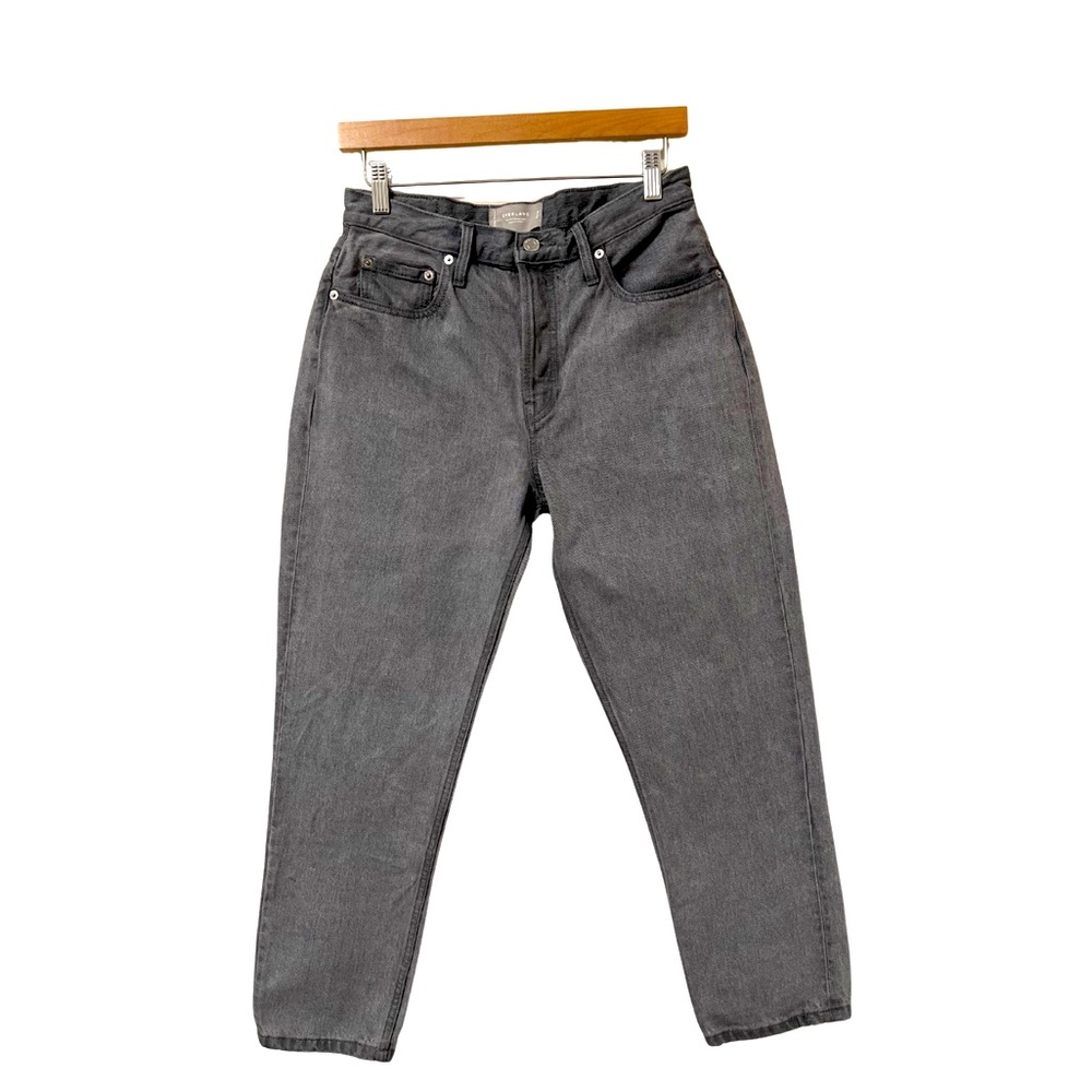 Everlane Gray Washed 90s Cheeky Organic Cotton Cropped Jeans Size 28